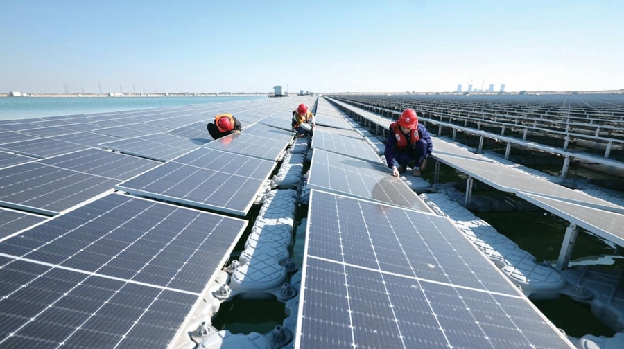 聊报摄影丨光伏电站水上漂(图3)