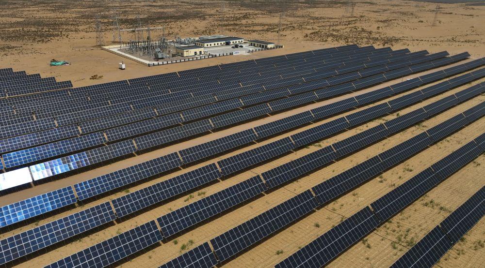 中节能滨海太平镇300兆瓦光伏复合发电项目成功并网 title=