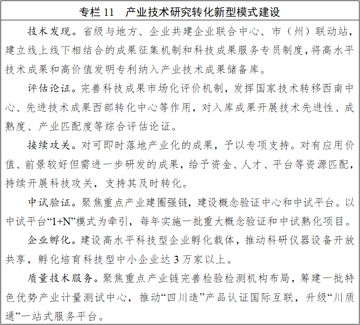 九游app：四川省國民經濟和社會發展第十五個五年規劃綱要(图11)